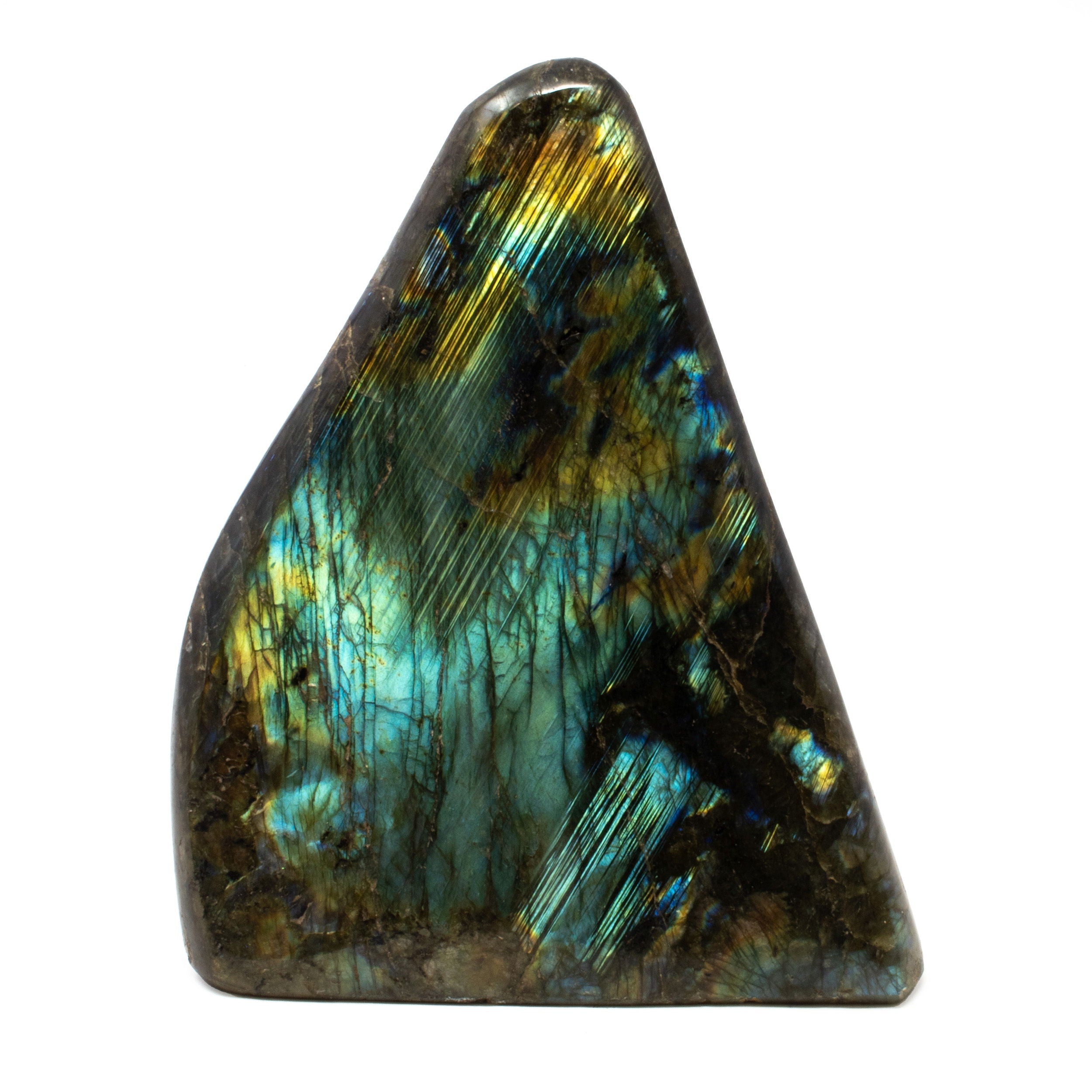 Labradorite Freeform Polished with Cut Base 6"
