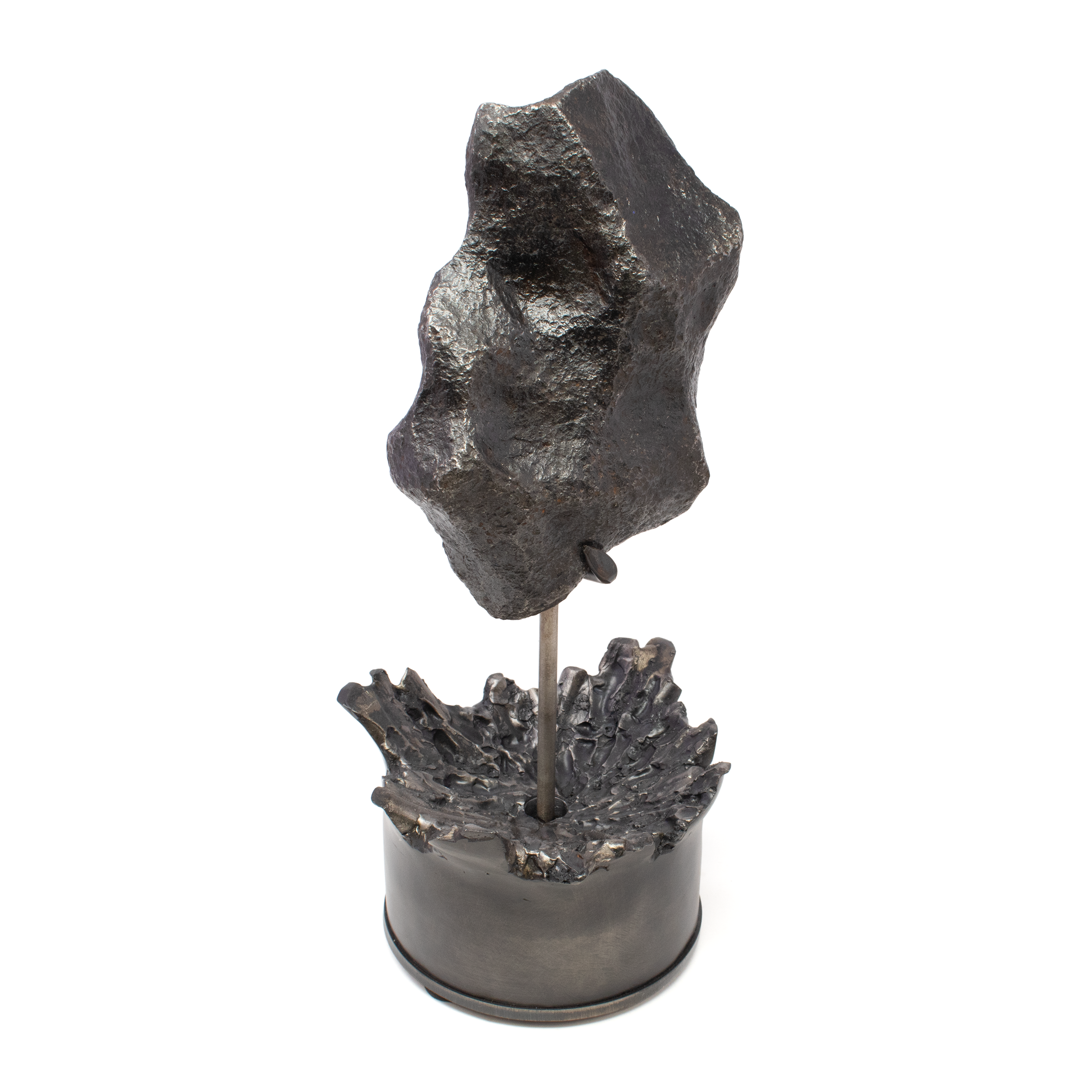 Meteorite Campo de Cielo on Custom Rotating Stand
