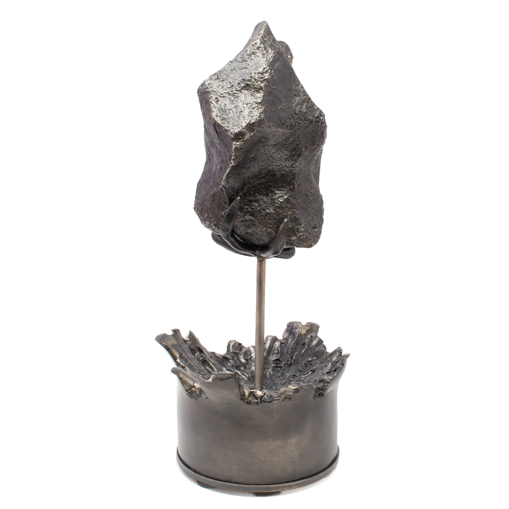 Meteorite Campo de Cielo on Custom Rotating Stand