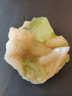 Apophyllite Green Cubes with Peach Stilbite