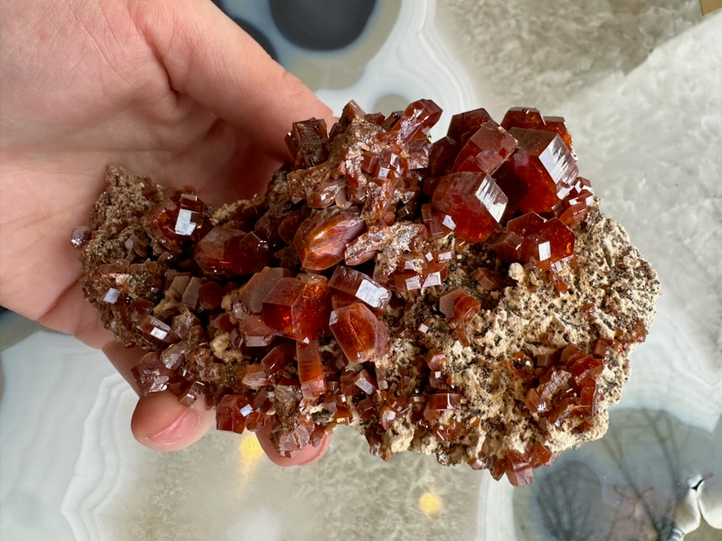 Vanadinite Cluster from Morocco