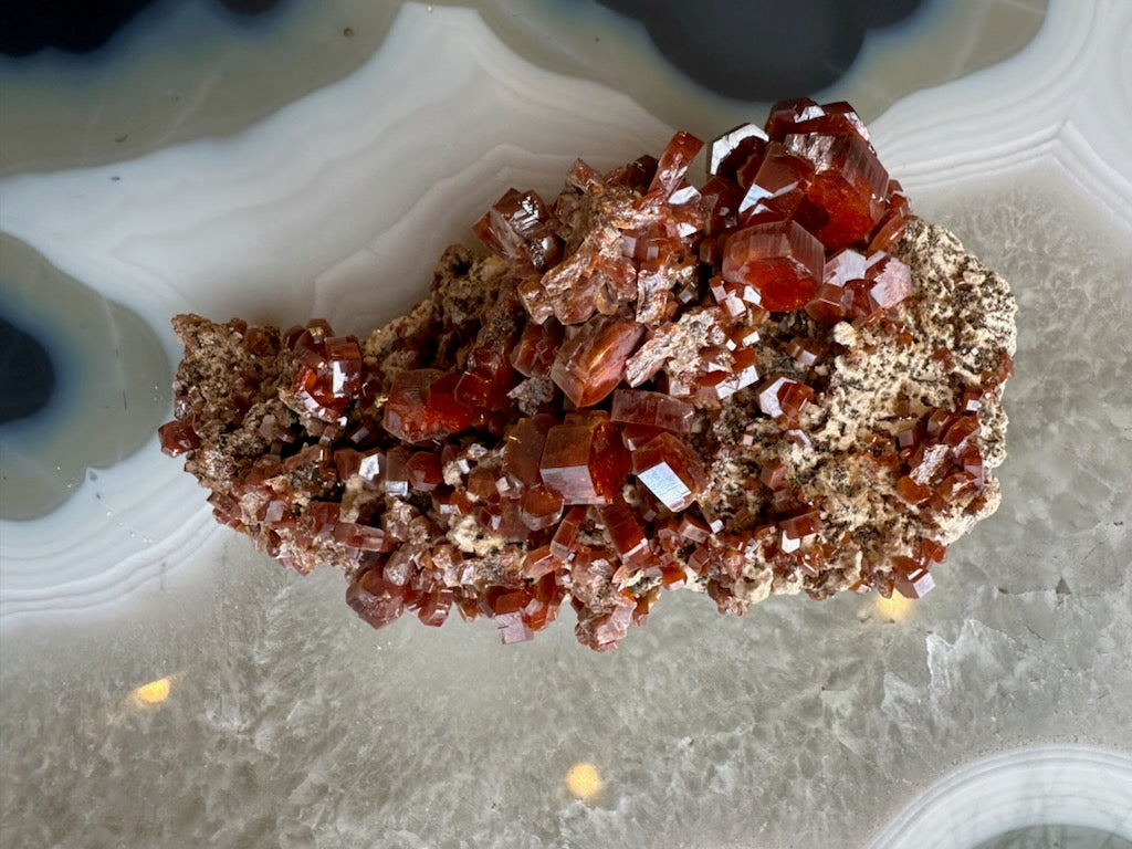 Vanadinite Cluster from Morocco