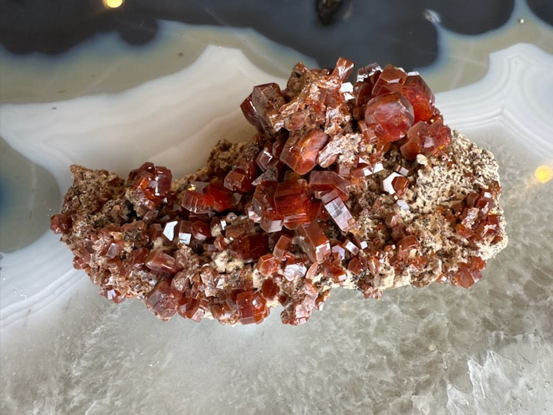 Vanadinite Cluster from Morocco