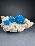 Cavansite with Stilbite on Matrix