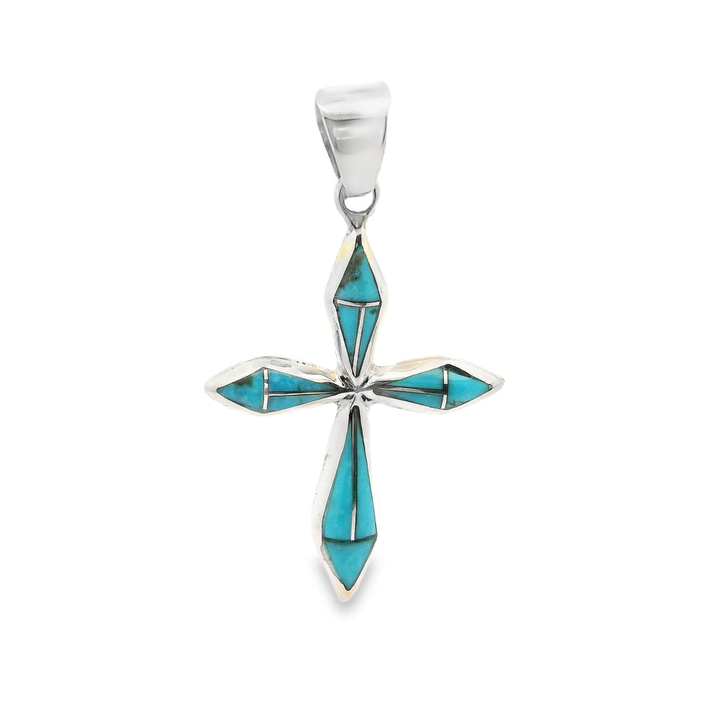 Cross Pendant Turquoise
