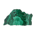 Malachite Slice Polished Single-side with Fibrous Crystals