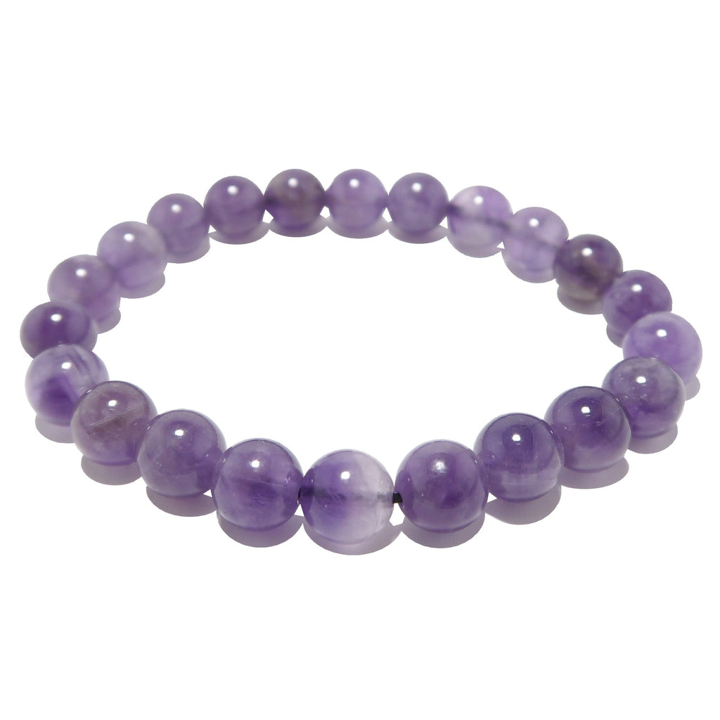 Amethyst Bracelet Lilac Purple Gemstone Beads