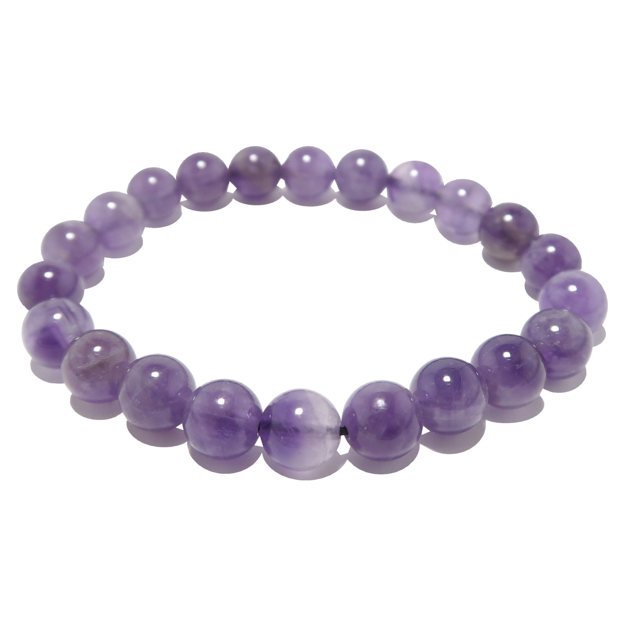 Amethyst Bracelet Lilac Purple Gemstone Beads