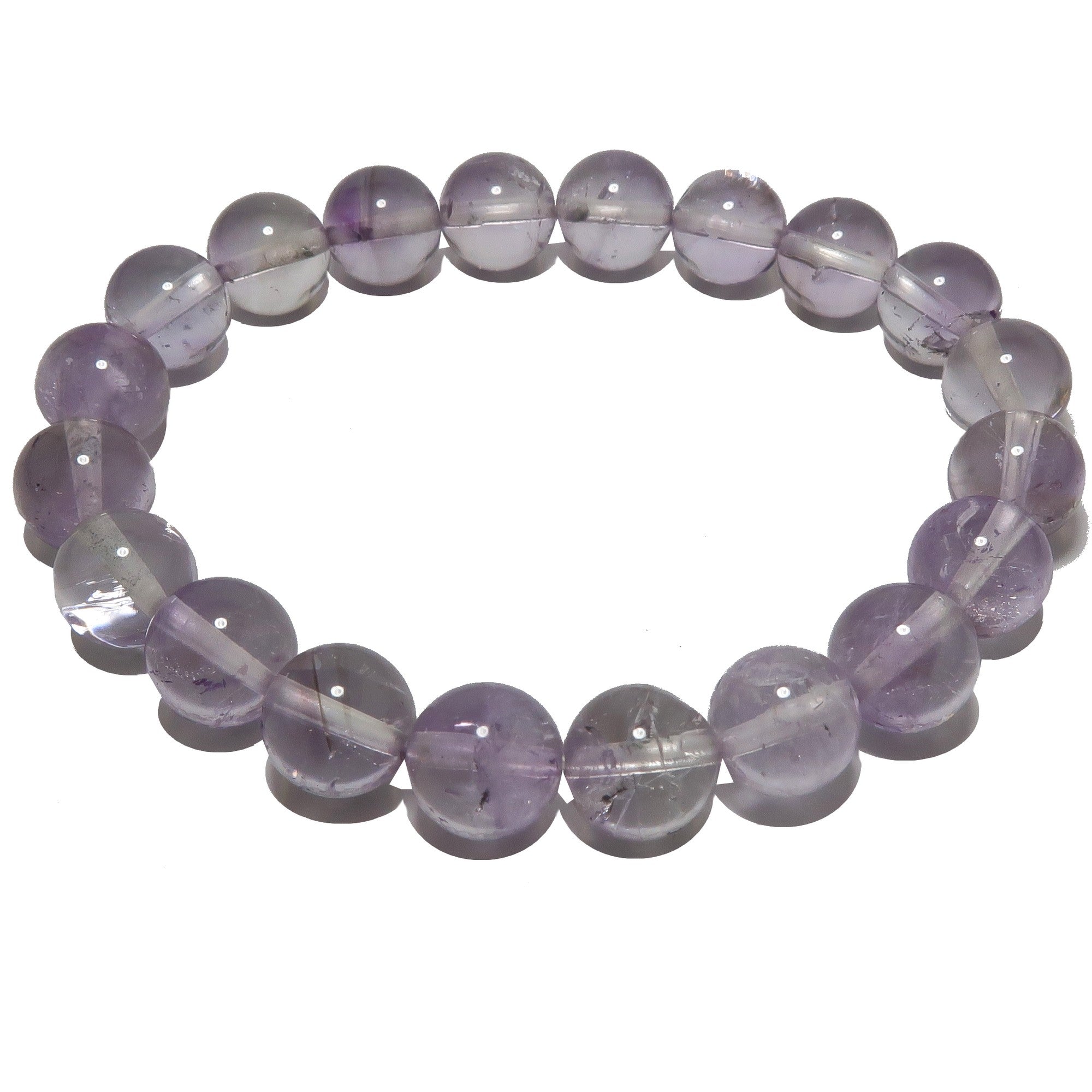 Amethyst Bracelet Lilac Purple Gemstone Beads
