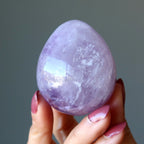 Amethyst Egg Believe in Miracles Purple Stone