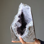 Amethyst Geode Blue Chalcedony Spiritual Meditation Crystal