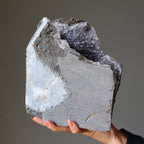 Amethyst Geode Blue Chalcedony Spiritual Meditation Crystal