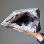 Amethyst Geode Blue Chalcedony Spiritual Meditation Crystal