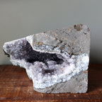 Amethyst Geode Blue Chalcedony Spiritual Meditation Crystal