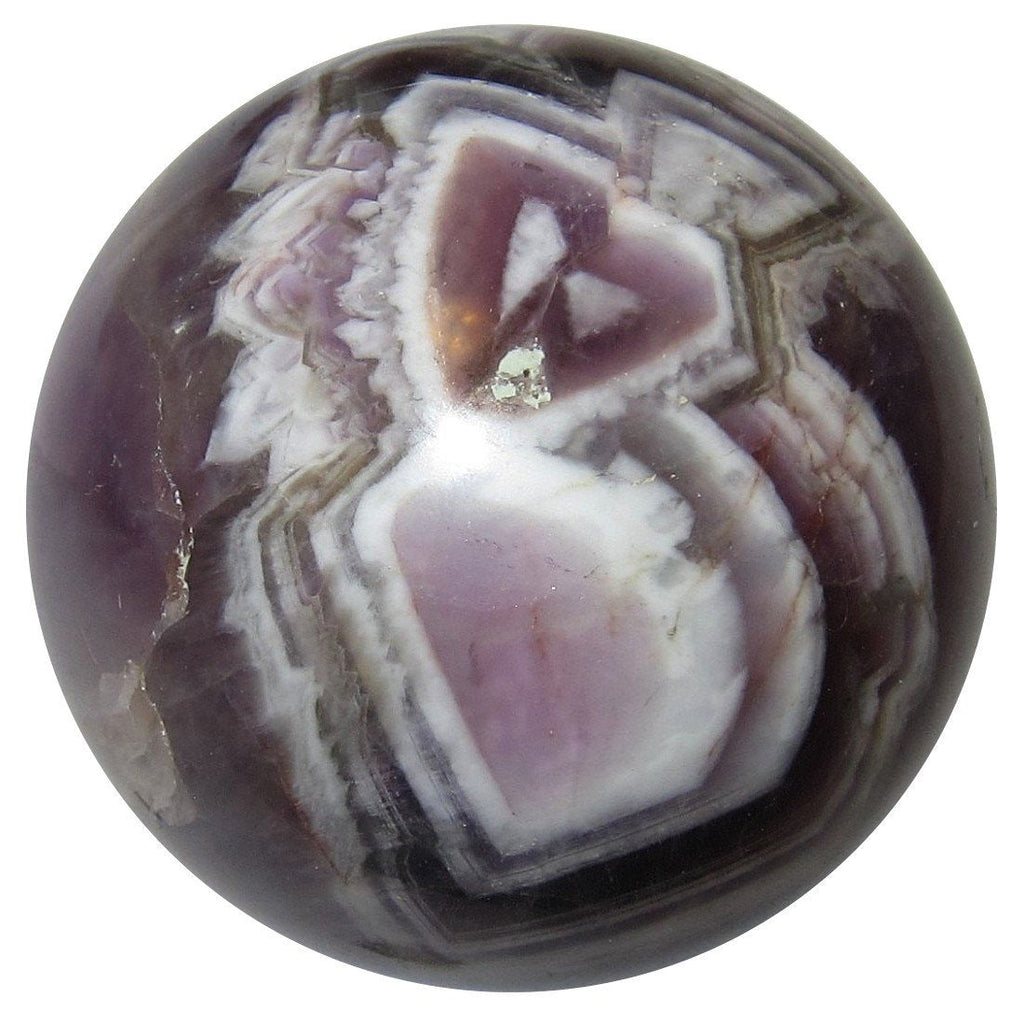 Amethyst Sphere Angel Wing Purple Chevron Crystal Ball