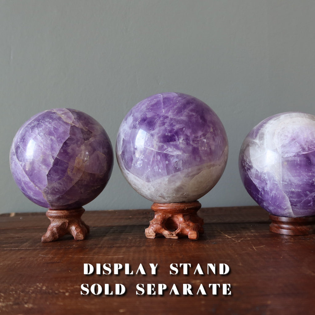 Amethyst Sphere Crackle of Dawn Crystal Ball