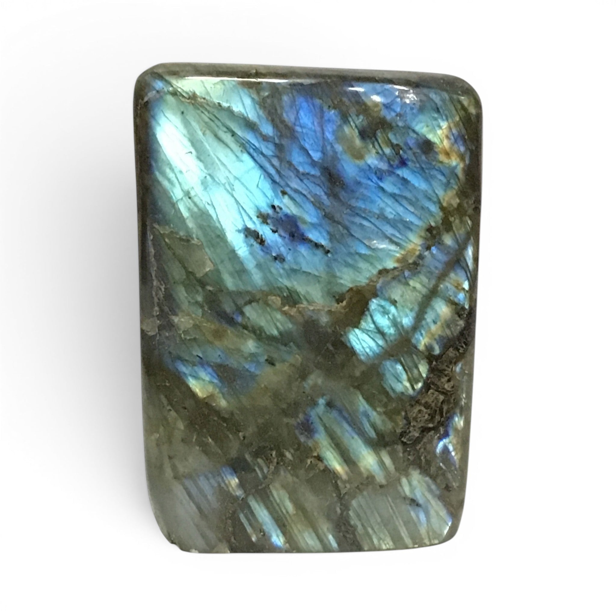 Labradorite Freeform Polished with Cut Base 4.25"