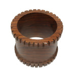 Display Stand Tall Brown Wood Holder for Crystal Balls