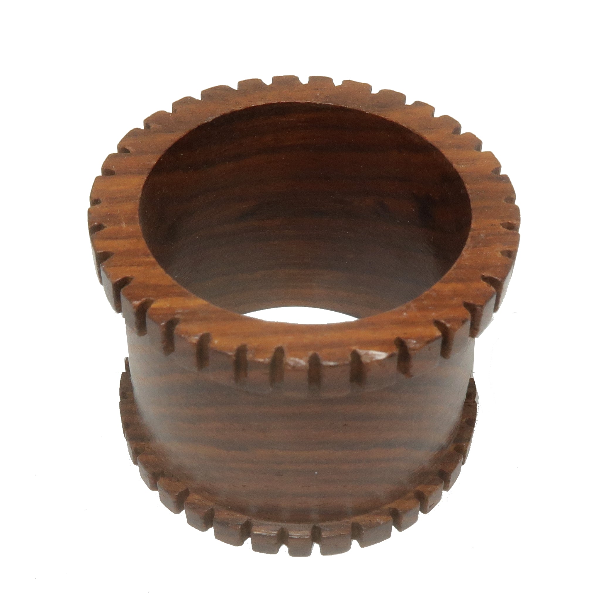 Display Stand Tall Brown Wood Holder for Crystal Balls