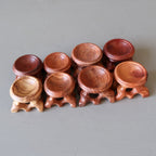 Display Stand Pastoral Wood for Ball Egg and Stones