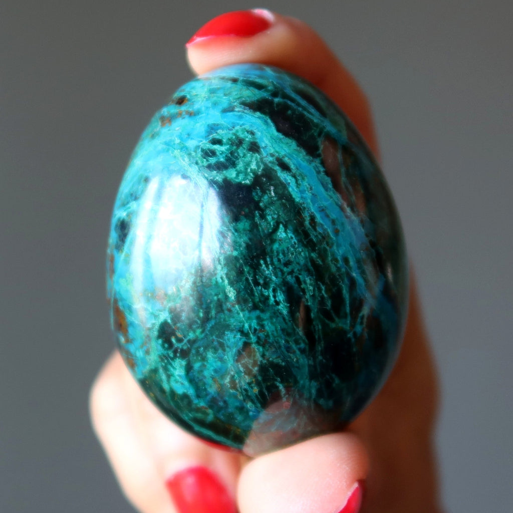Chrysocolla Egg Blue Green Luxury Gemstone