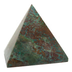 Chrysocolla Pyramid Blue Green Red Cuprite Stone