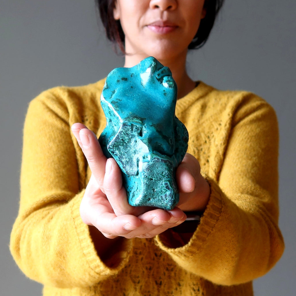 Chrysocolla Nature Art Blue Stone