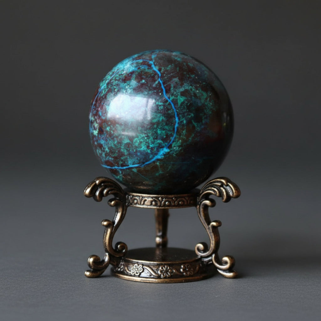 Chrysocolla Sphere Earth Connection Crystal Ball