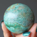 Chrysocolla Sphere Earth Connection Crystal Ball