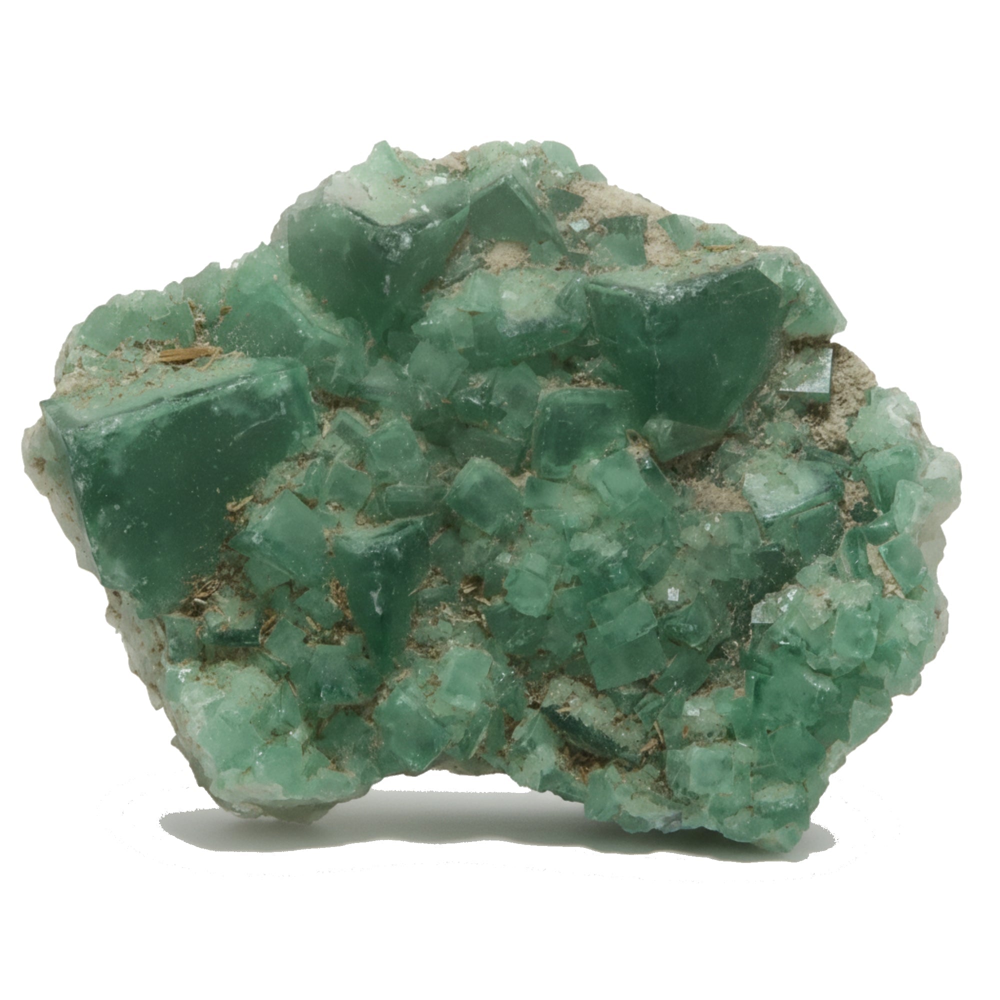 Fluorite Cluster Green Genius Crystal Cubes