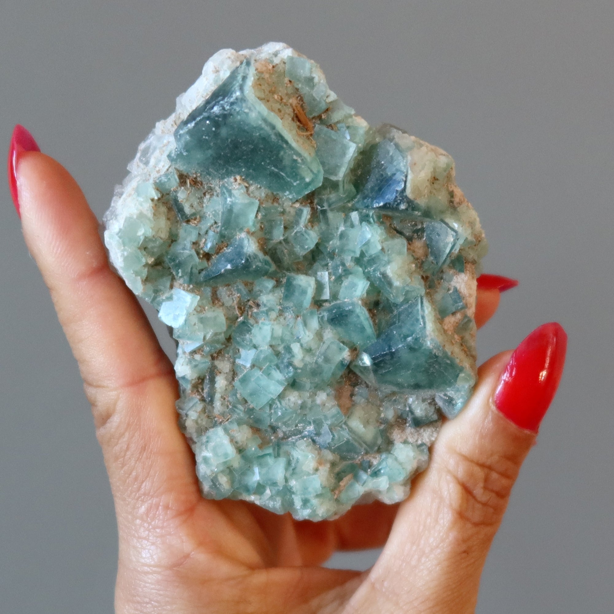 Fluorite Cluster Green Genius Crystal Cubes