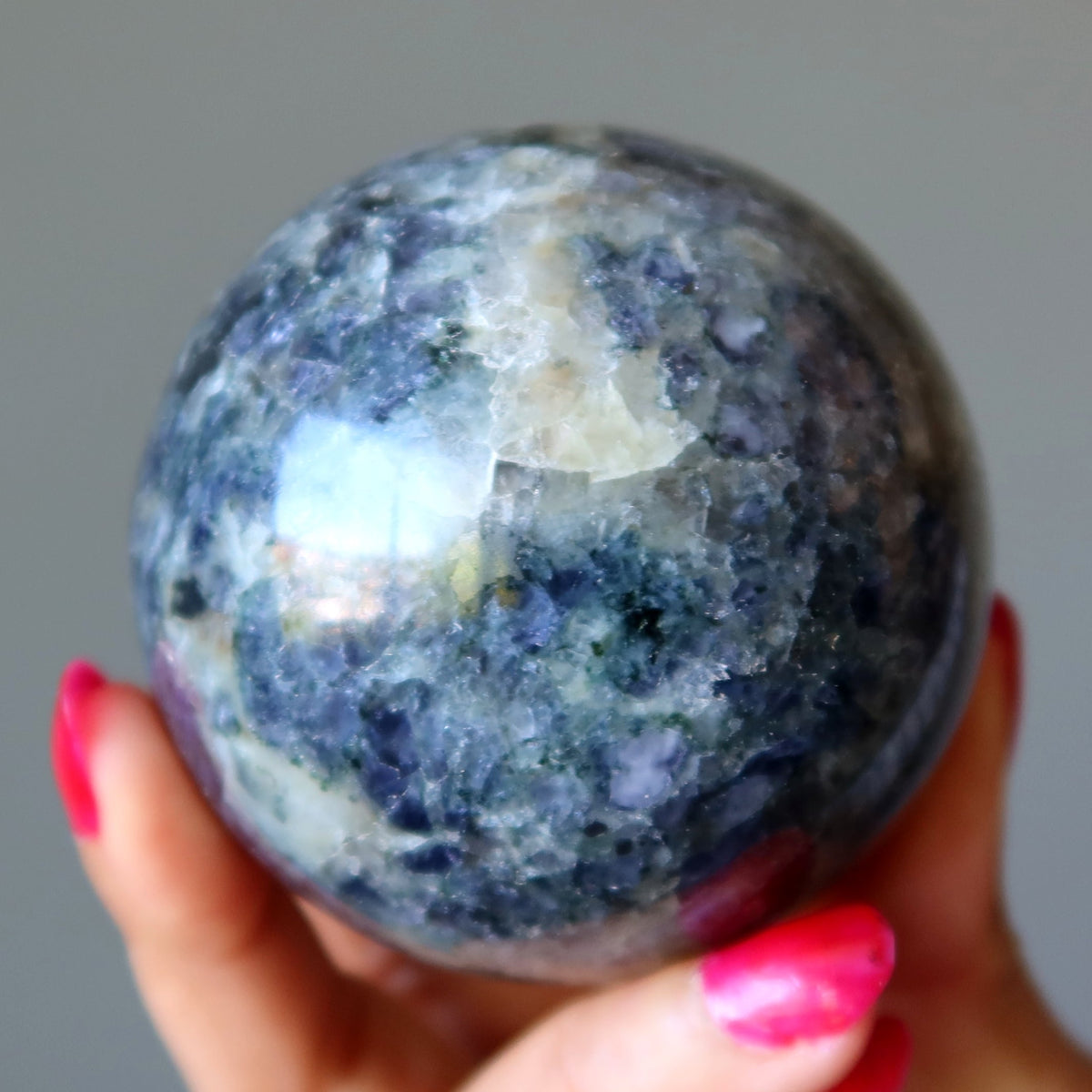 Iolite Blue Crystal Ball