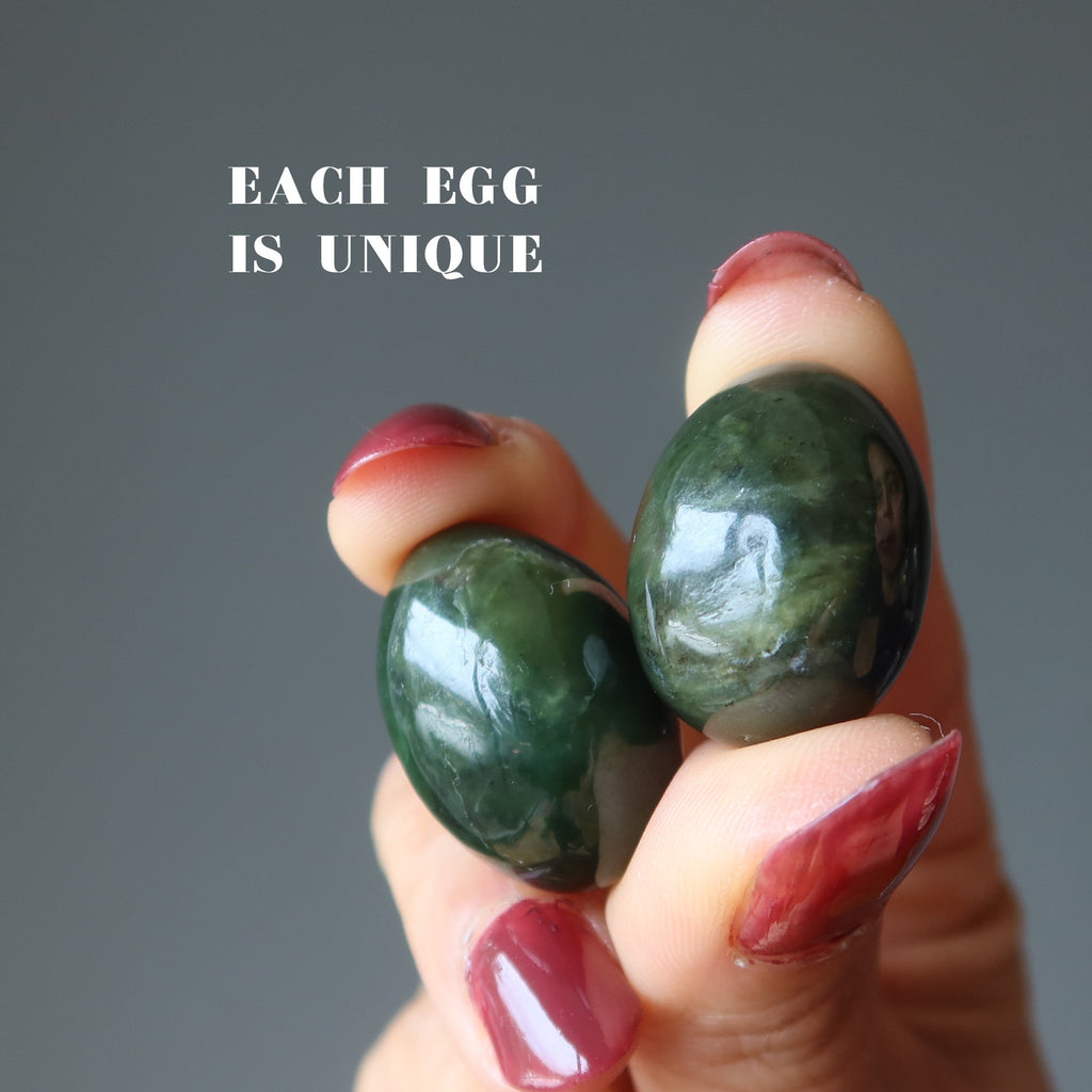 Jade Egg Green Nephrite Gemstone