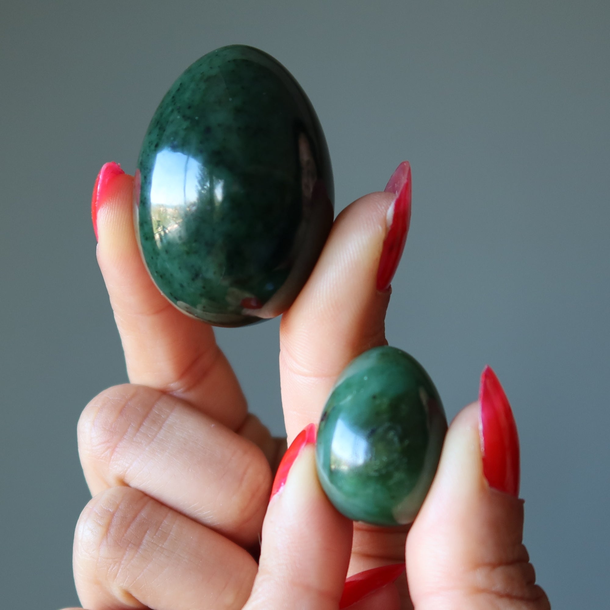 Jade Egg Green Nephrite Gemstone