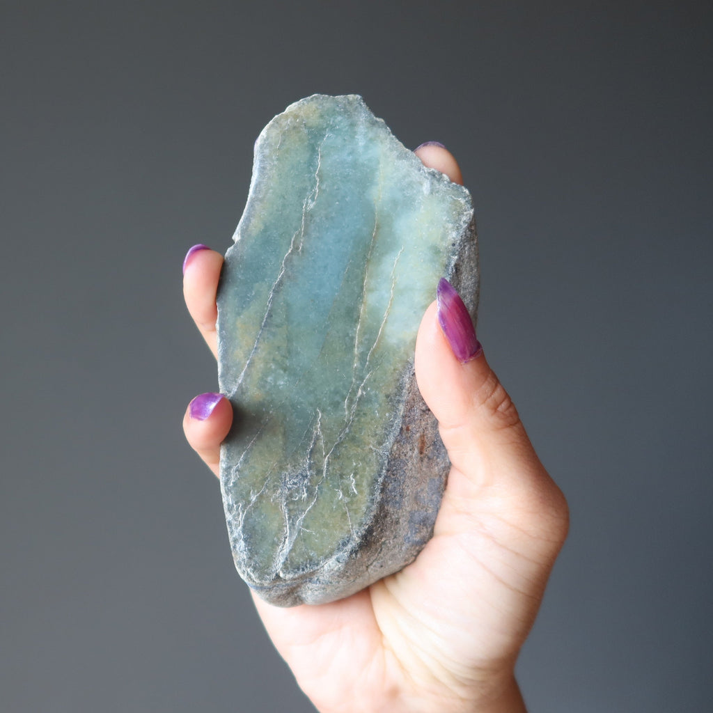 Jade Polished Raw Crystal Green Jadeite