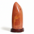 Red Jasper Showpiece Vibrant Standing Stone