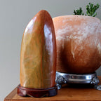 Red Jasper Showpiece Vibrant Standing Stone