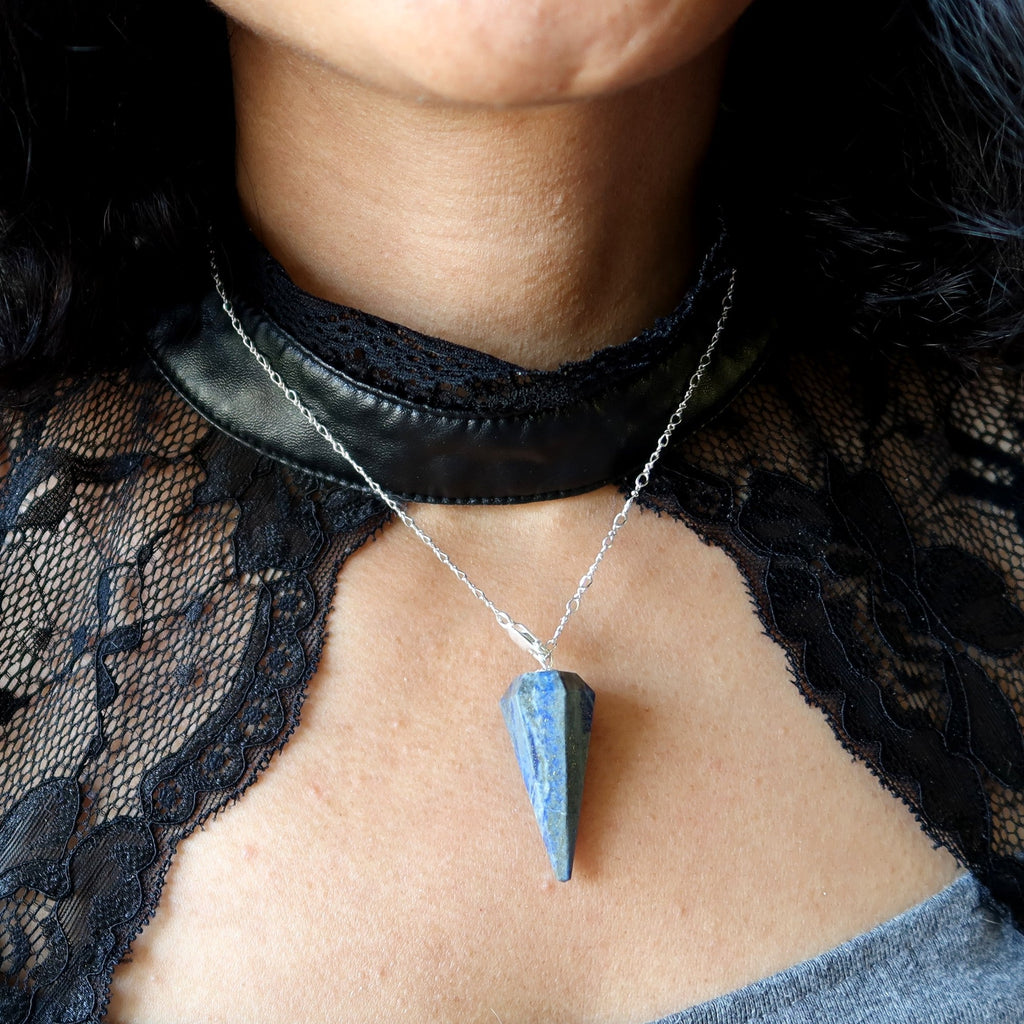 Lapis Lazuli Pendulum Necklace