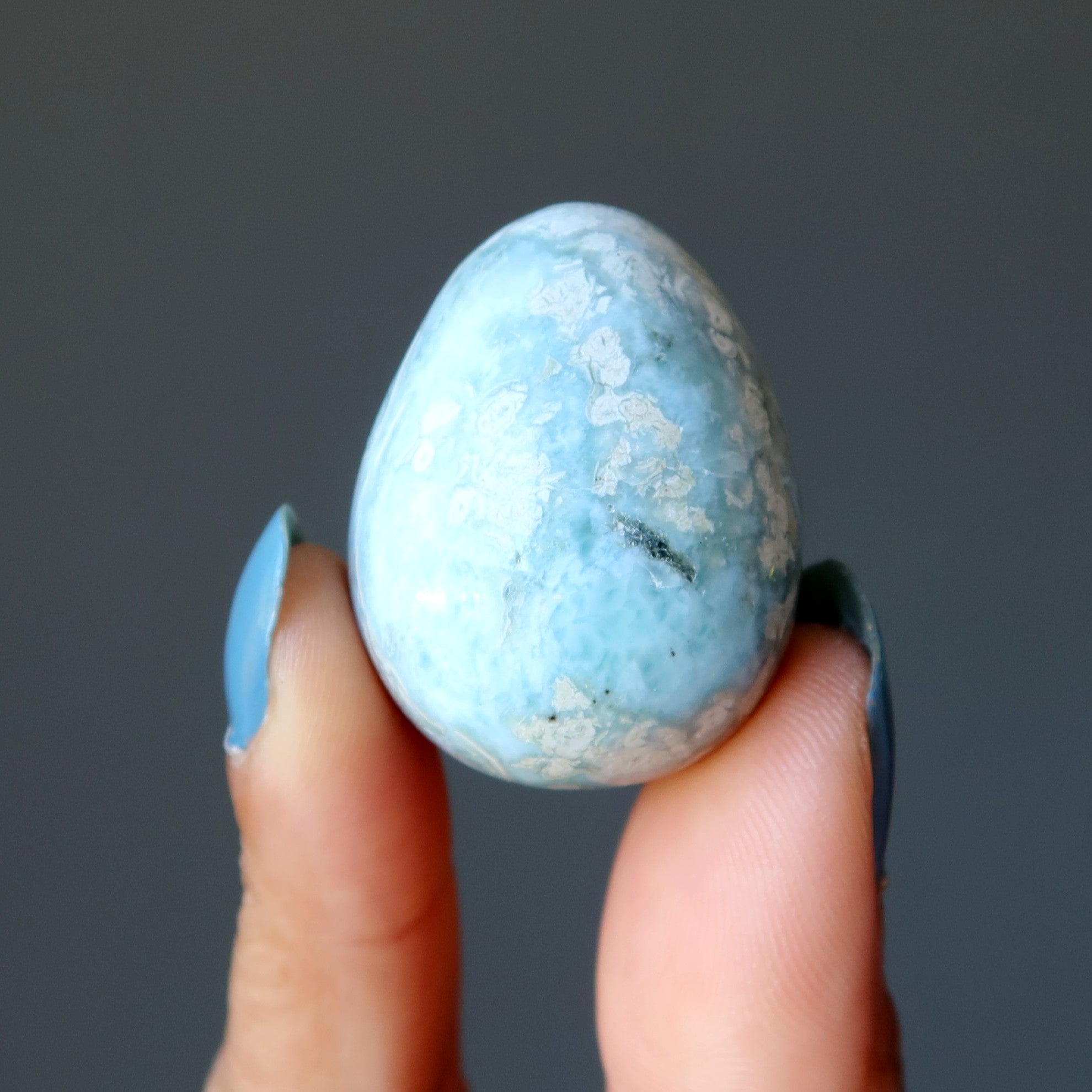 Larimar Egg Blue Atlantis Caribbean Sea Stone