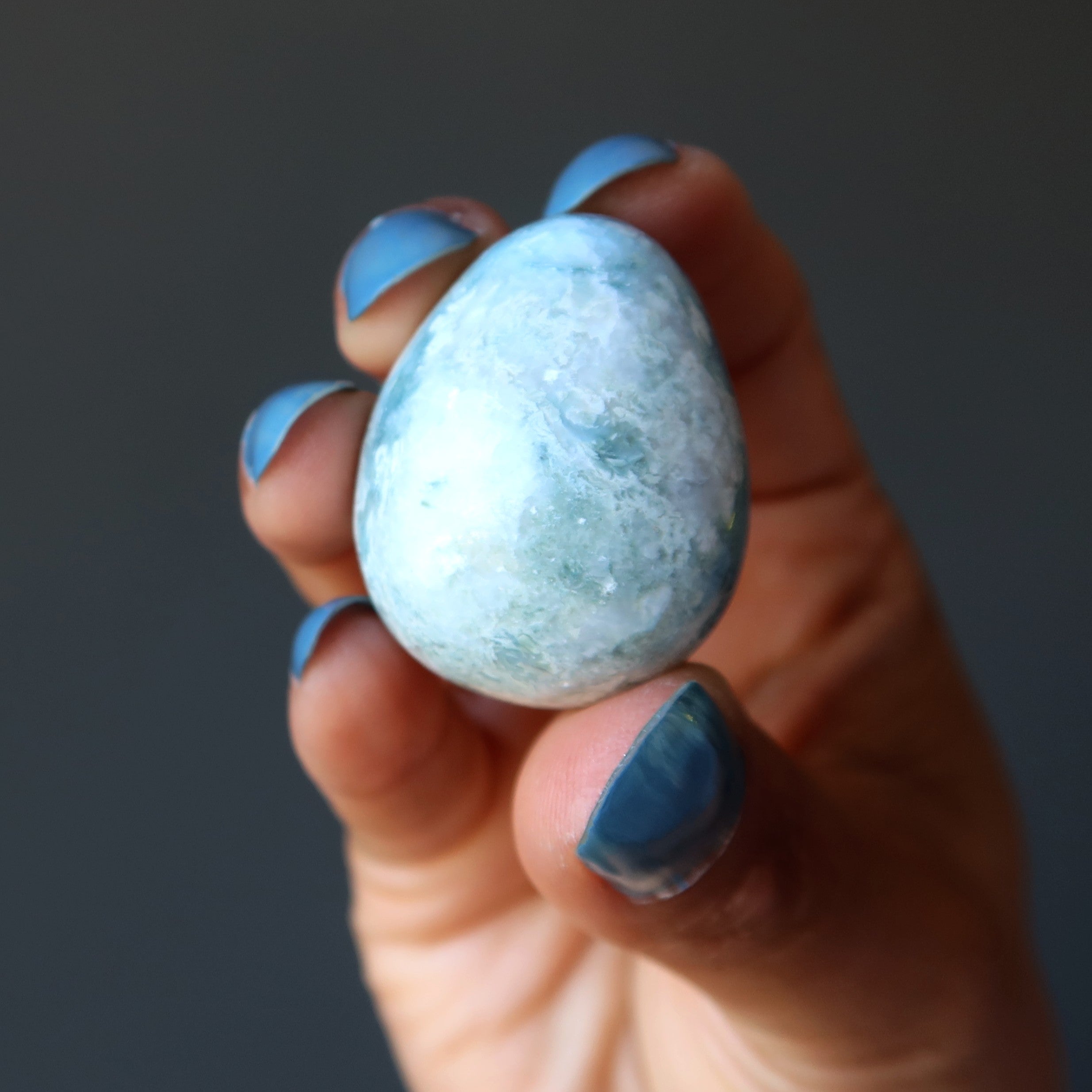 Larimar Egg Blue Atlantis Caribbean Sea Stone