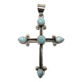 Larimar Pendant Heaven Cross Sterling Silver