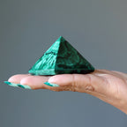 Malachite Pyramid Green Spirit of Congo