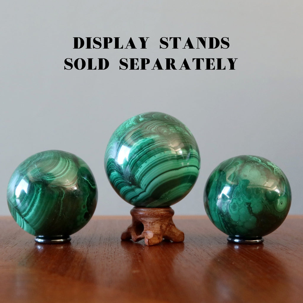 Malachite Sphere Green Swirl Soiree Crystal Ball