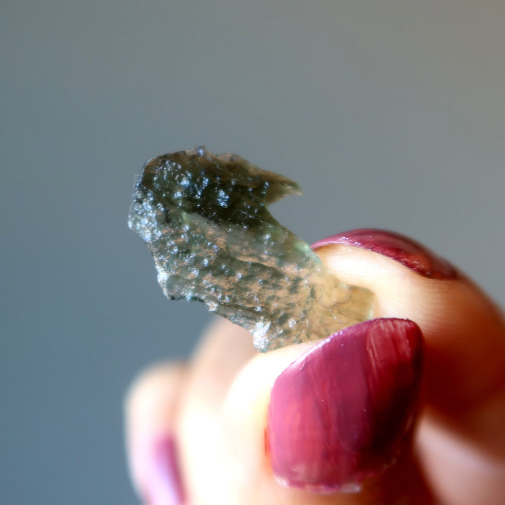 Moldavite Tektite Saw Blade Time Space Real Green Meteorite