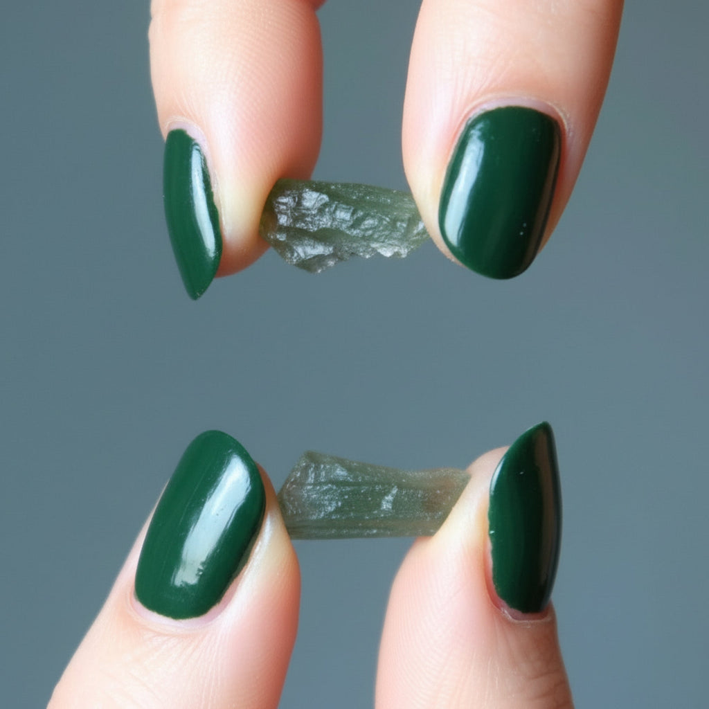 Moldavite Green Tektite My Mini Martian Alien Gem