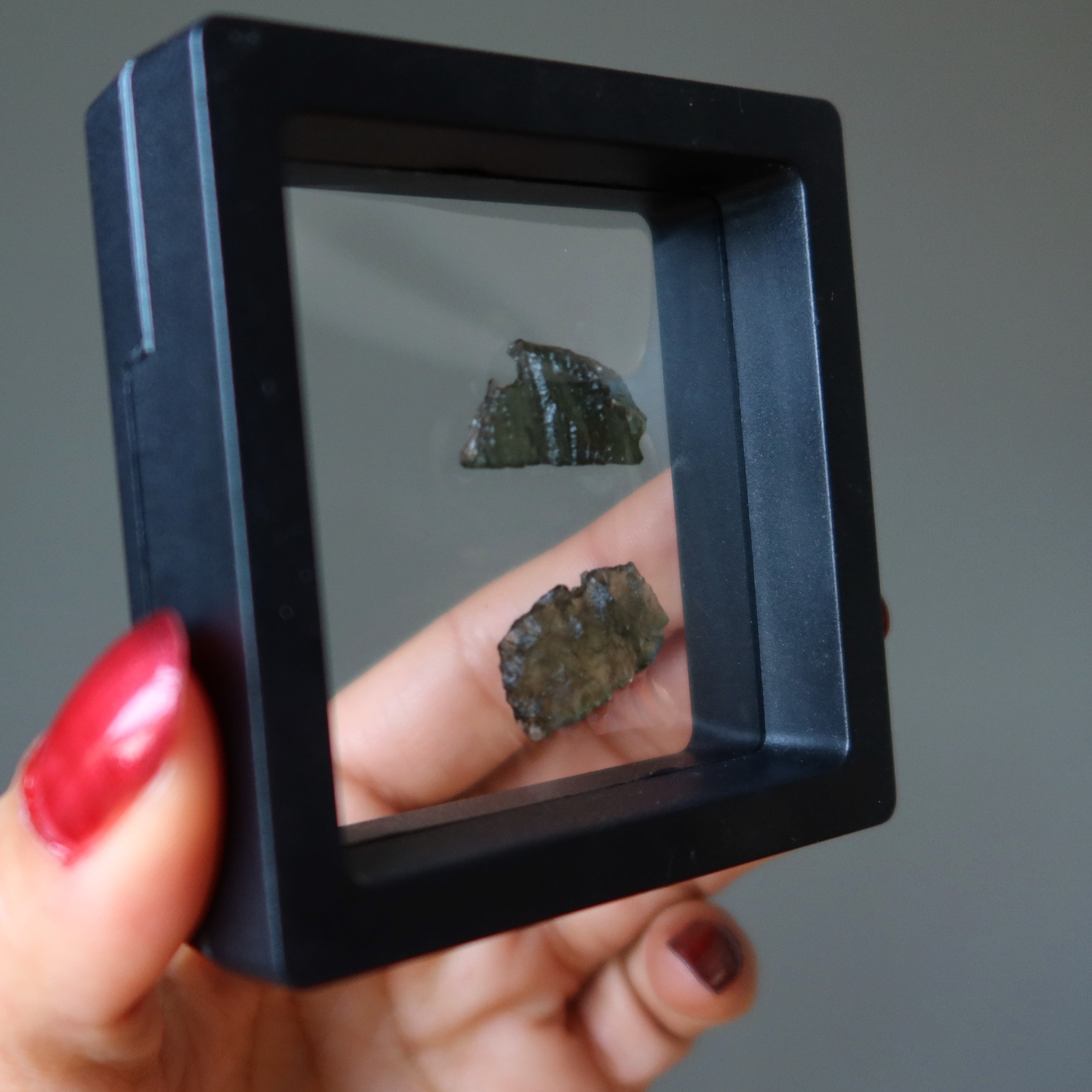 Moldavite Green Tektite Pair Cosmic Lover Soulmates