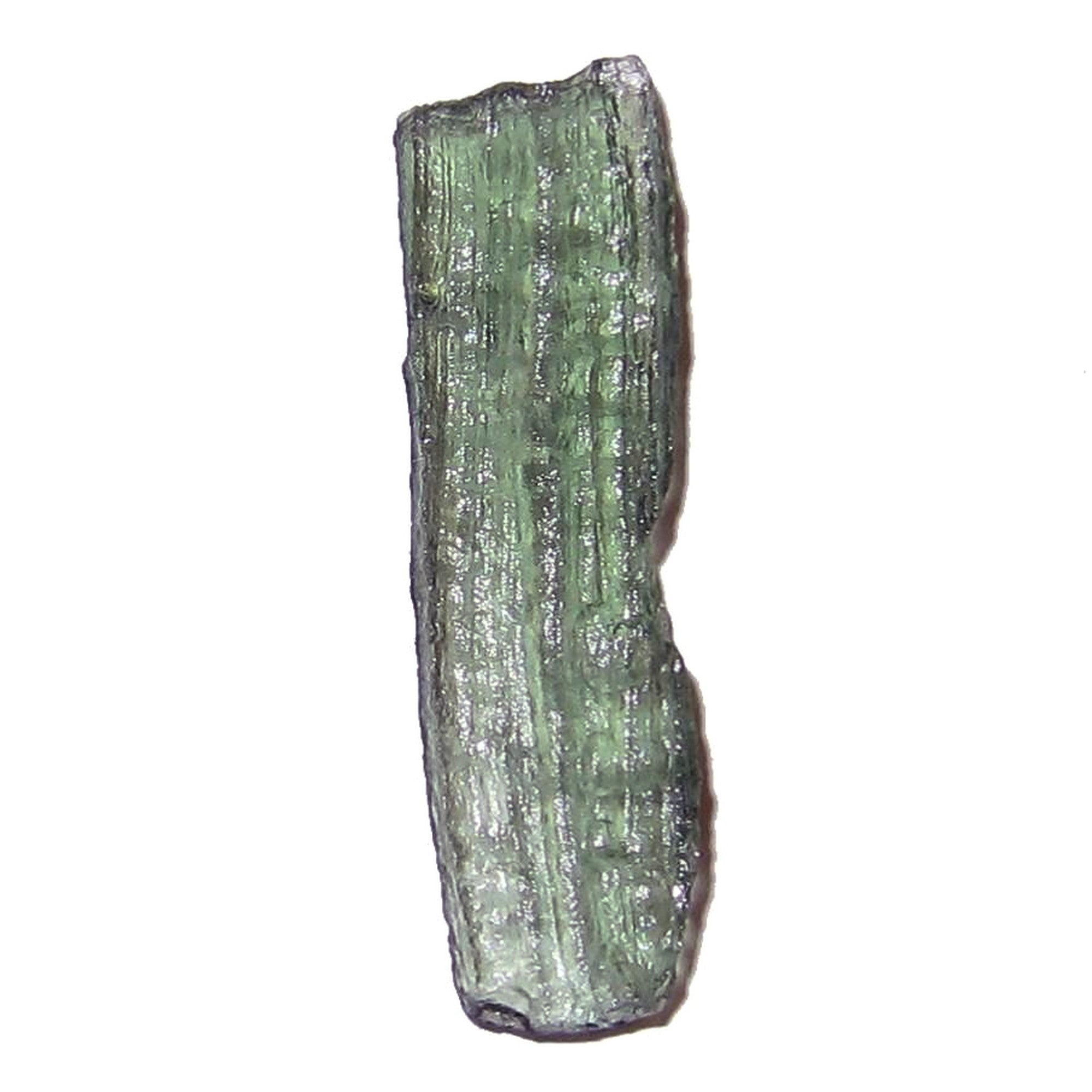 Moldavite Green Tektite Saber Wand Space Protector