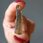 Moldavite Green Tektite Saber Wand Space Protector