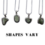 Moldavite Necklace Brilliant Shooting Star Sterling Silver