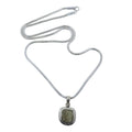 Moldavite Necklace Brilliant Shooting Star Sterling Silver